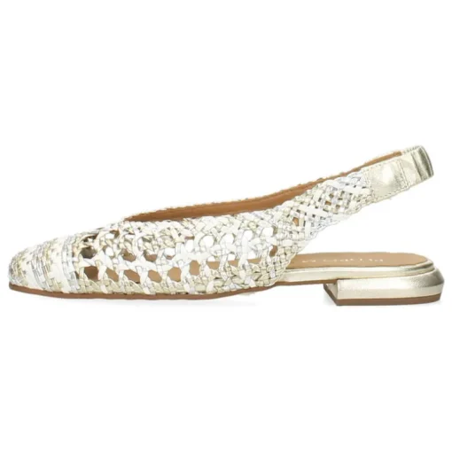 Zilveren slingbacks