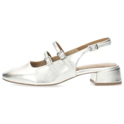 Zilveren slingbacks