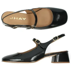 Zwarte slingbacks