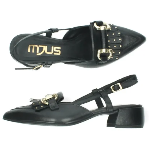 Zwarte slingbacks