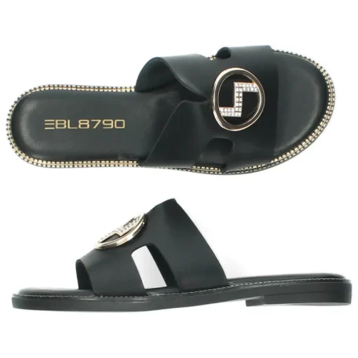 Zwarte slippers