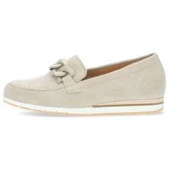 Beige loafers