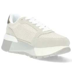 Beige plateau sneakers