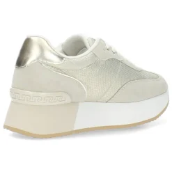 Beige plateau sneakers