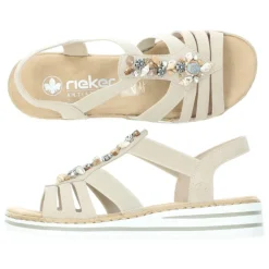 Beige sandalen