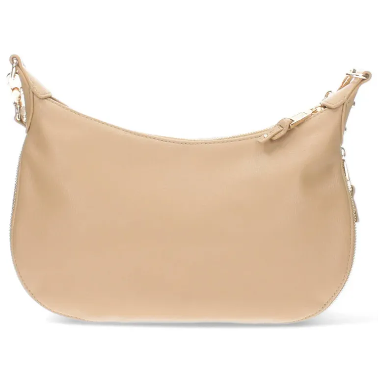 Beige schoudertas