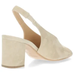 Beige slingbacks