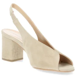 Beige slingbacks