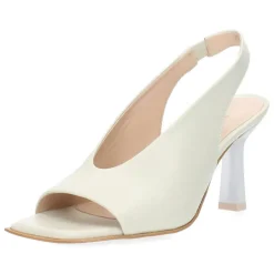 Beige slingbacks