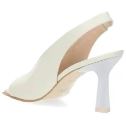 Beige slingbacks