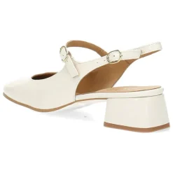 Beige slingbacks