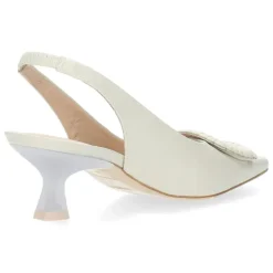 Beige slingbacks