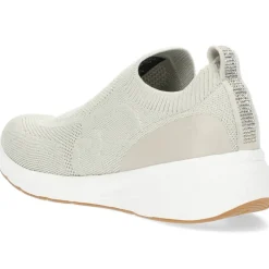Beige slip-ons