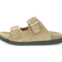 Beige slippers