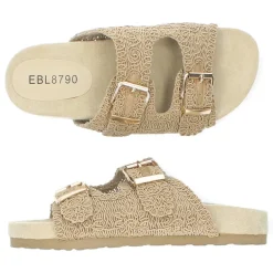Beige slippers