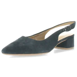 Blauwe slingbacks