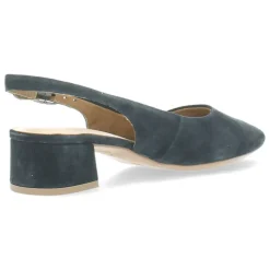 Blauwe slingbacks