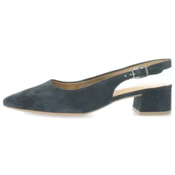 Blauwe slingbacks