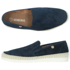 Blauwe slip-ons