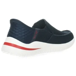 Blauwe slip-ons