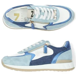 Blauwe sneakers