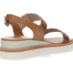 Cognac sandalen