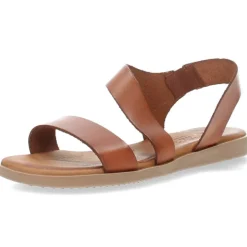Cognac sandalen