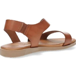 Cognac sandalen