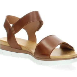 Cognac sandalen