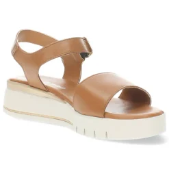 Cognac sandalen