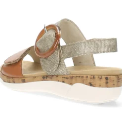 Cognac sandalen