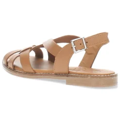 Cognac sandalen