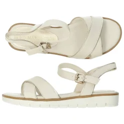 Ecru sandalen