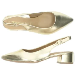 Gouden slingbacks