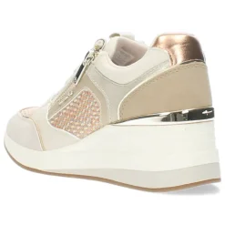 Ivoorkleurige sneakers