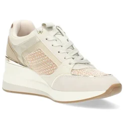 Ivoorkleurige sneakers