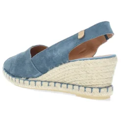 Jeans blauwe sleehakken