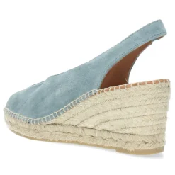 Jeansblauwe sleehakken