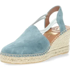 Jeansblauwe sleehakken