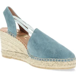 Jeansblauwe sleehakken