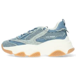 Jeansblauwe sneakers