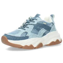 Jeansblauwe sneakers