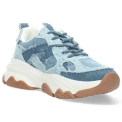 Jeansblauwe sneakers