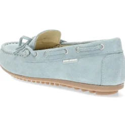 Lichtblauwe mocassins