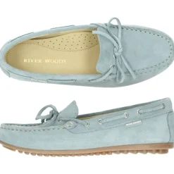 Lichtblauwe mocassins