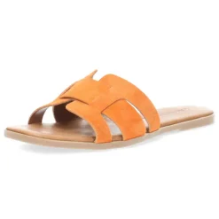 Lichtoranje slippers