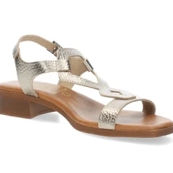 Metallic bronzen sandalen