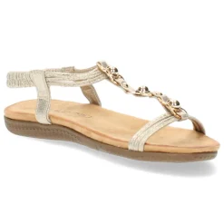 Metallic gouden sandalen