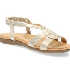 Metallic gouden sandalen