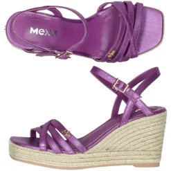Metallic paarse sandalen
